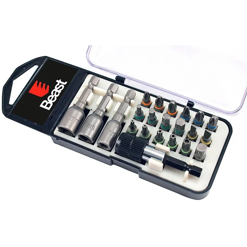 Uzgaļu kompl. Beast PH,PZ,Torx,Hex,SL,Nut 22gab