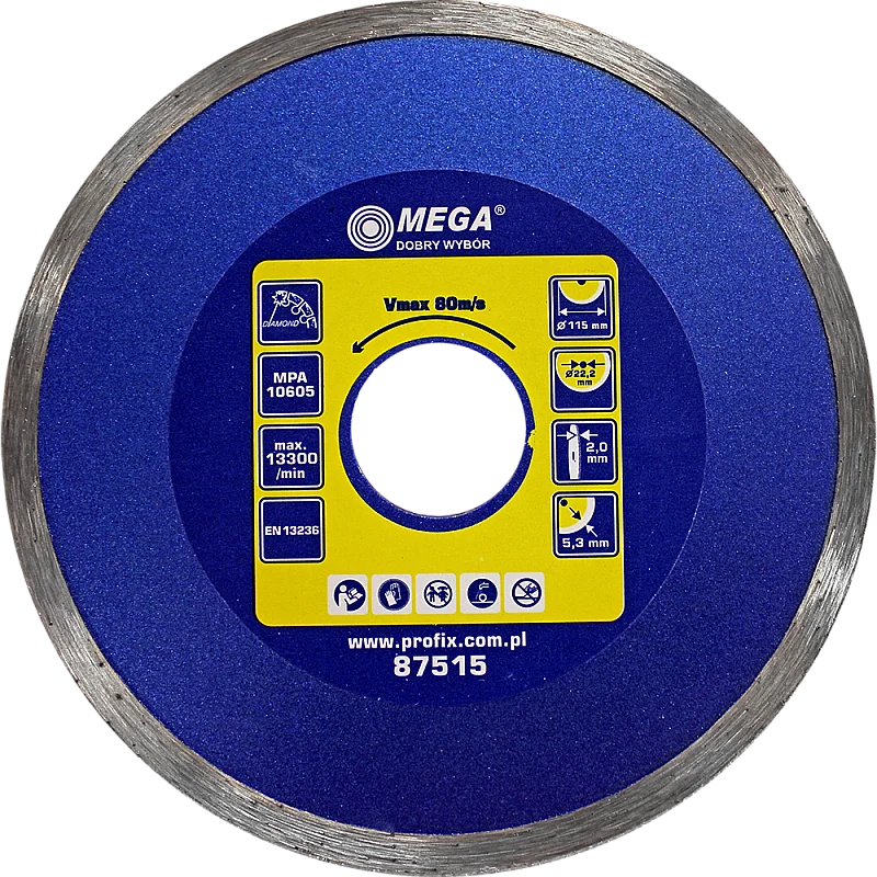 Dimanta disks BCN 115x22mm flīzēm Mega