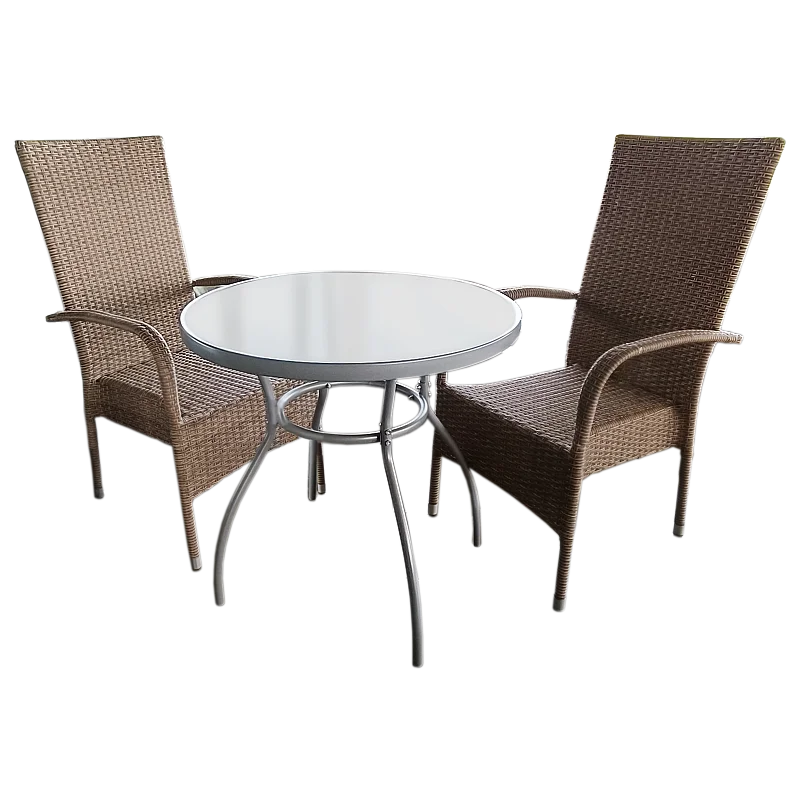 Dārza komplekts, galds ar 2 krēsliem