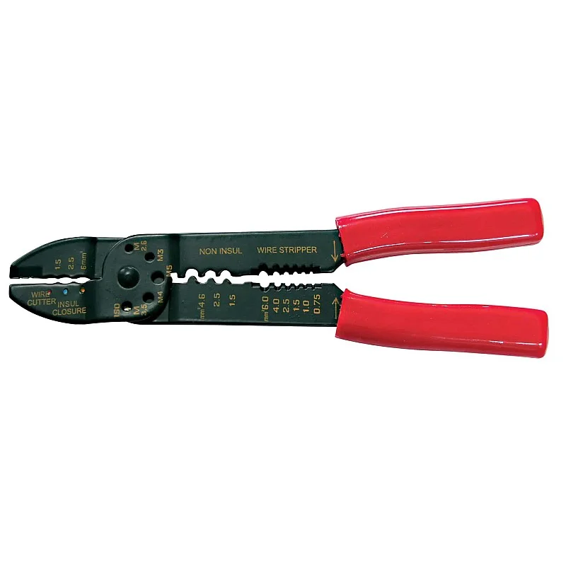 Saspiedējspīles vadu uzgaliem ar izolaciju noņemš.