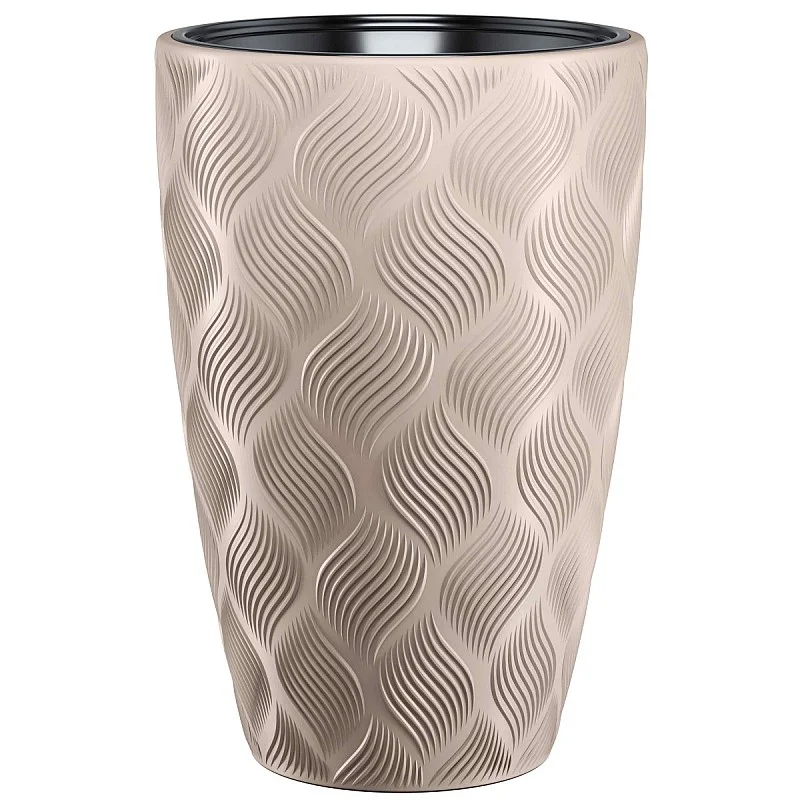 Vazonas Flow Slim 30cm 24L, rudas