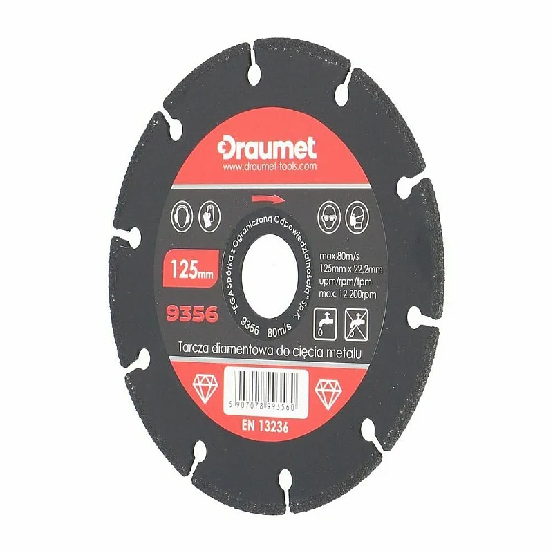Dimanta disks met. Draumet 125mm