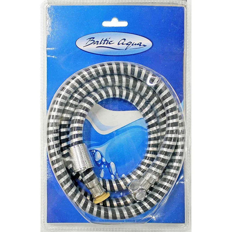 Dušas piev. Flex S-2 150cm, dub. pin., kon. uzg., melns