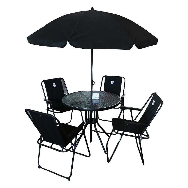 Dārza komplekts, galds ar 4 krēsliem