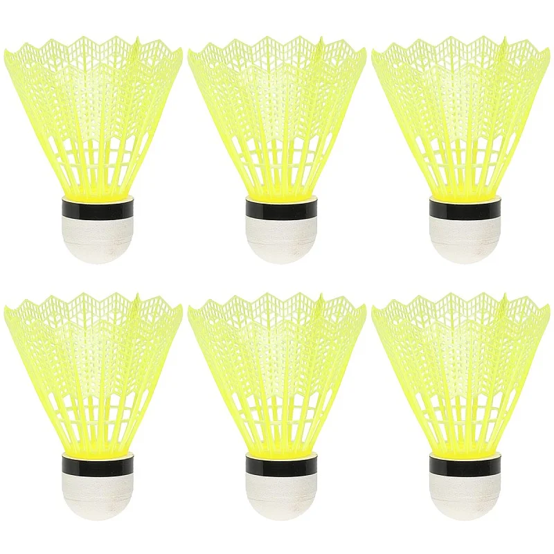 Badmintona volāni 6gb, plastmasas