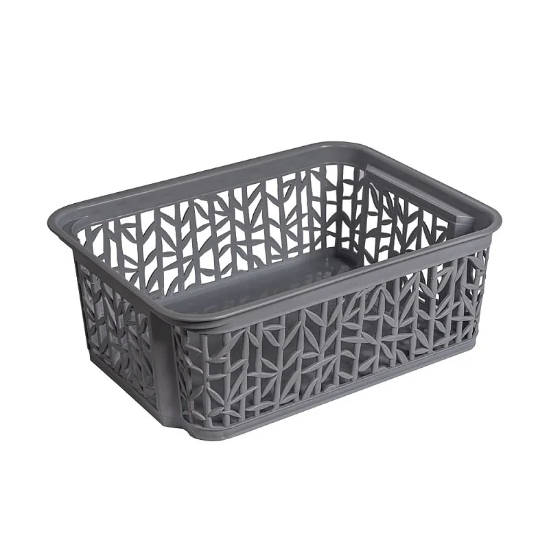 Groziņš 23,5X17,7X8,5cm Bamboo, tumši pelēks