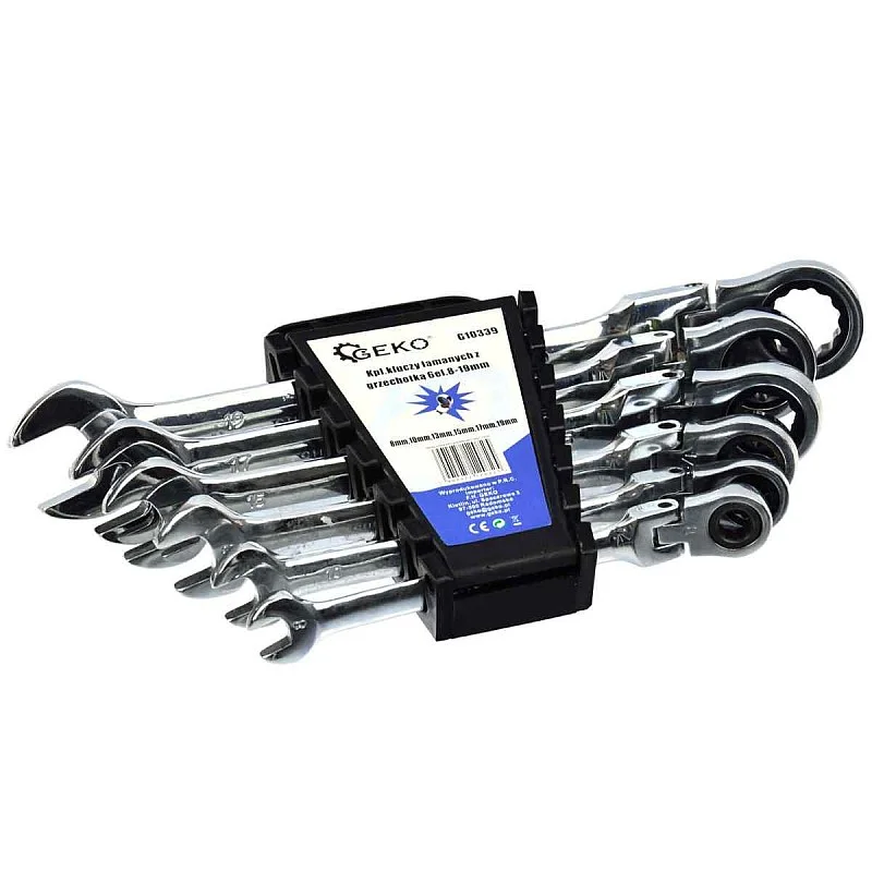 Komb.revers.atslēgu kompl. 6gb Geko Komb.revers.atslēgu kompl. 6gb Geko