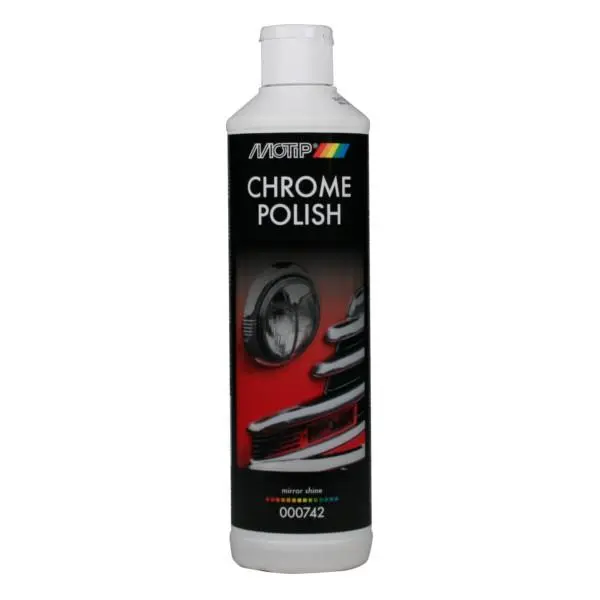Chromuotų detalių valiklis CHROME POLISH 500ml, Motip