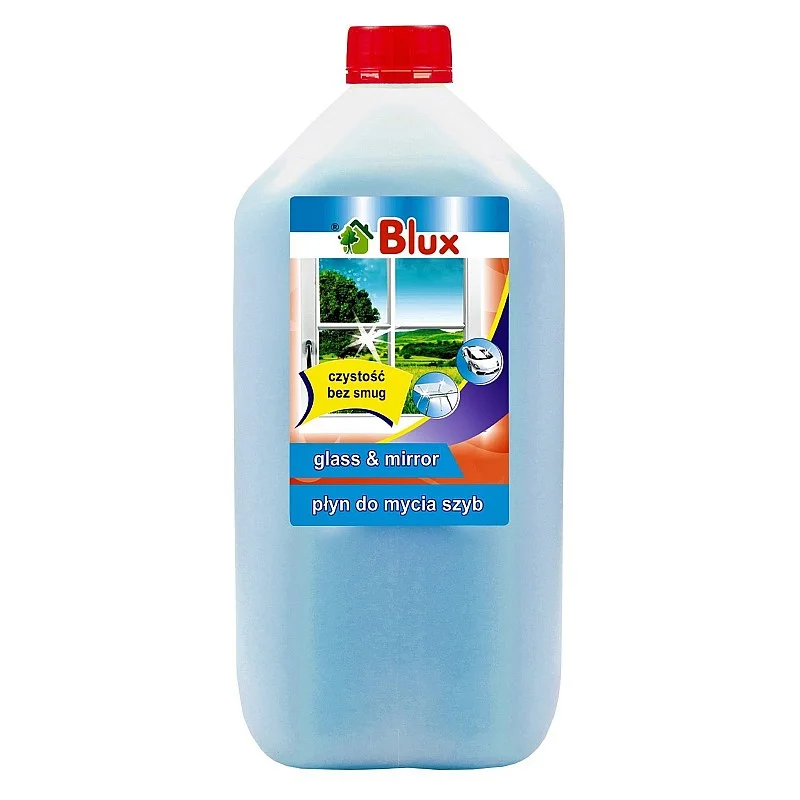Tīrīšanas līdzeklis stikla virsmām 5L Blux Tīrīšanas līdzeklis stikla virsmām 5L Blux