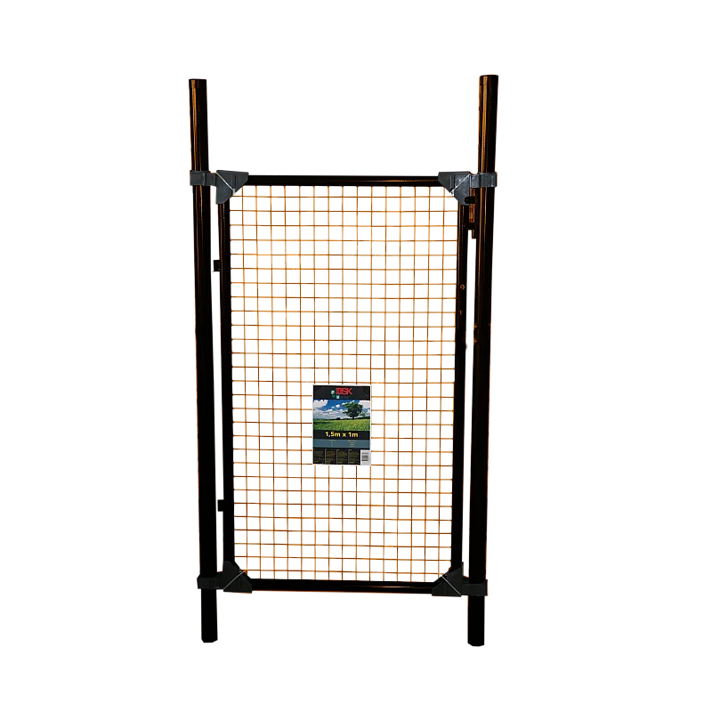 Vārti 1m x1.5m+slēdzis+2 rokt., brūni