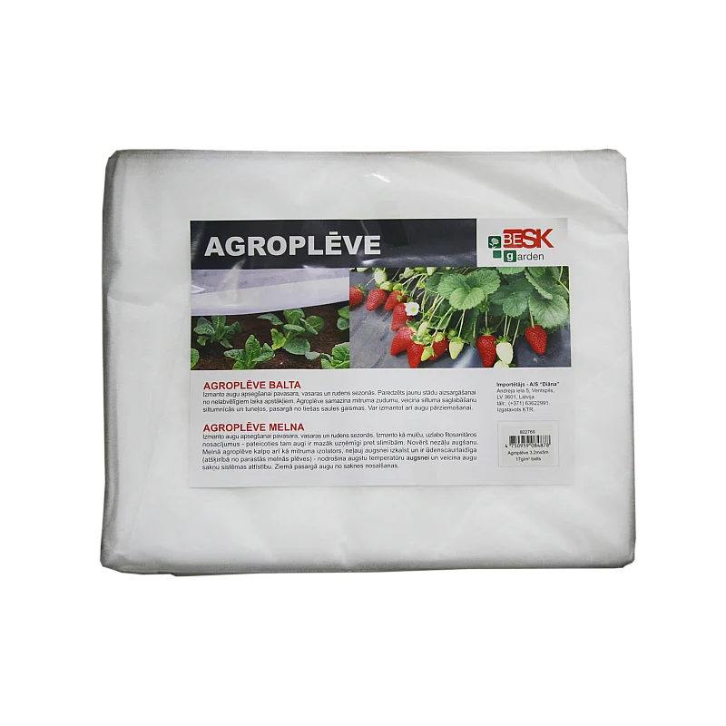 Agroplēve 1.6mx5m 50g/m2 balts Agroplēve 1.6mx5m 50g/m2 balts