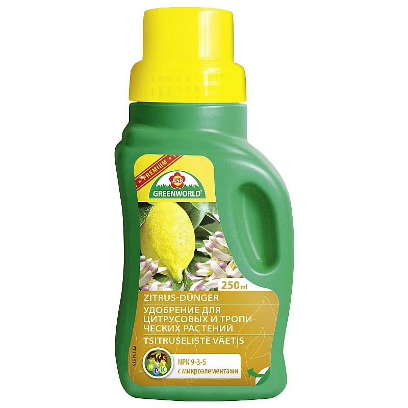Mēslojums citrusaugiem 0.25L Mēslojums citrusaugiem 0.25L