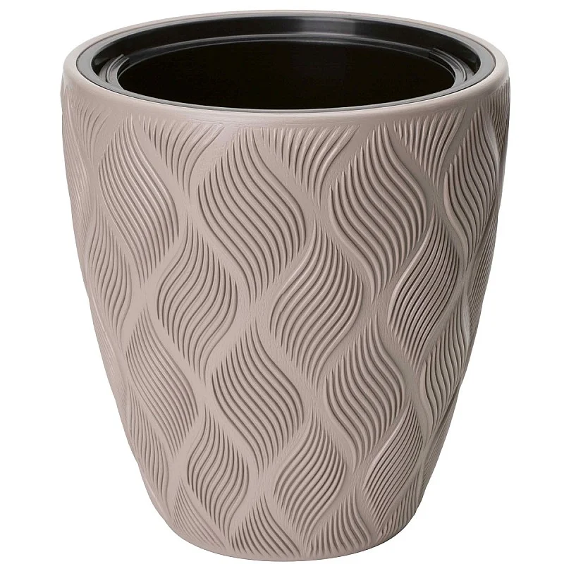 Gėlių vazonas Srautas 30cm 15,5L, rudas