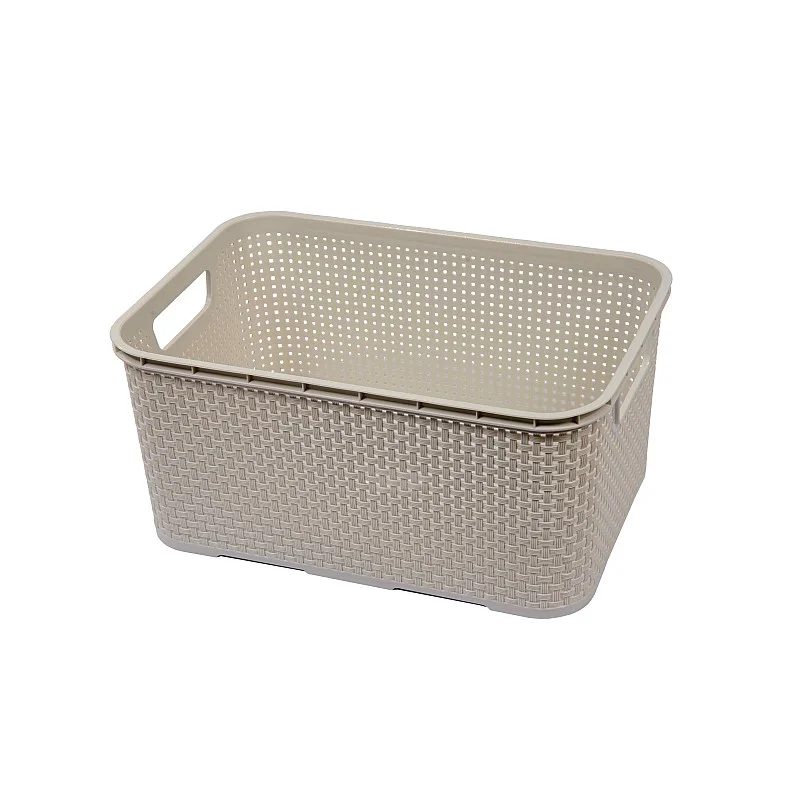 Grozs Rattan 7L, krēmbalts