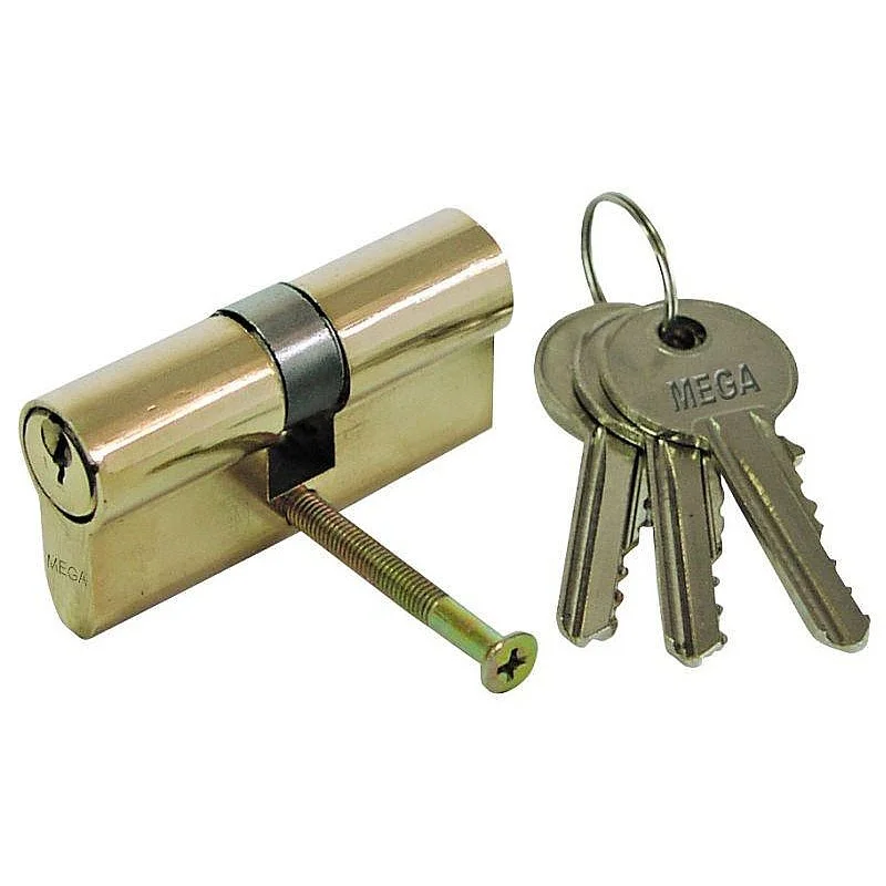 Cilindrs 62mm (31/31mm) misiņa 3 atslēgas Cilindrs 62mm (31/31mm) misiņa 3 atslēgas