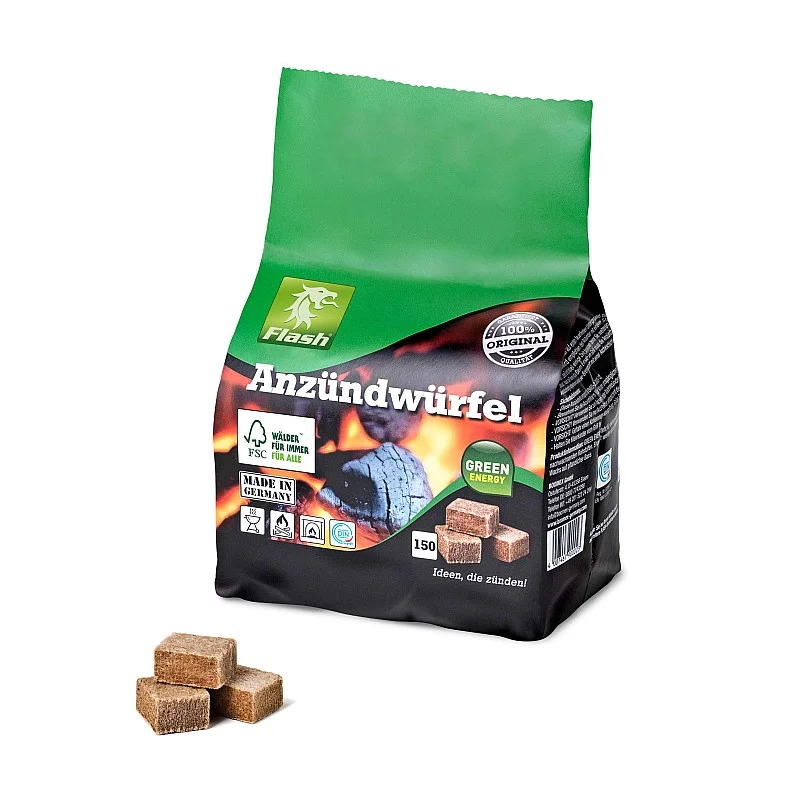 Aizdedzināšanas klucīši brūni 150gb