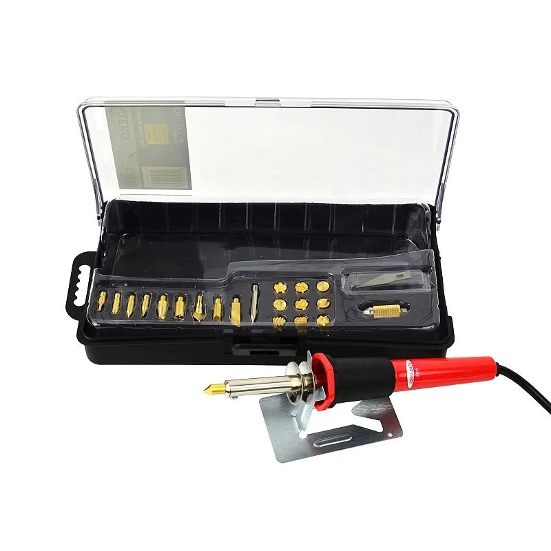 Koka iededzināšanas komplekts ar 22 uzgaliem kaste