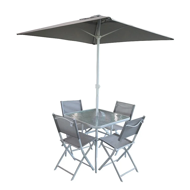 Dārza komplekts, galds ar 4 krēsliem