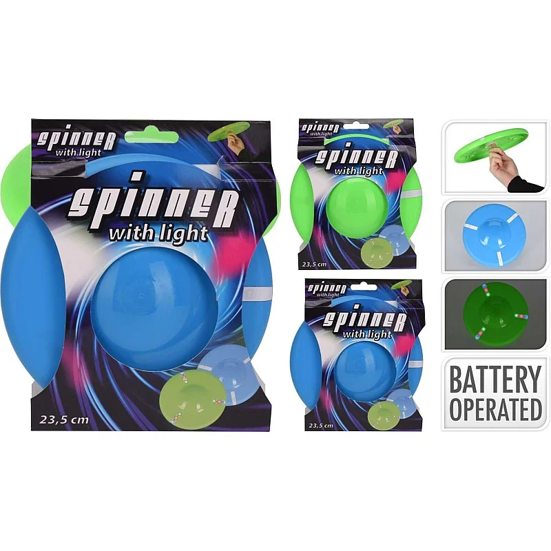 Žaislas Skraidantis diskas su LED