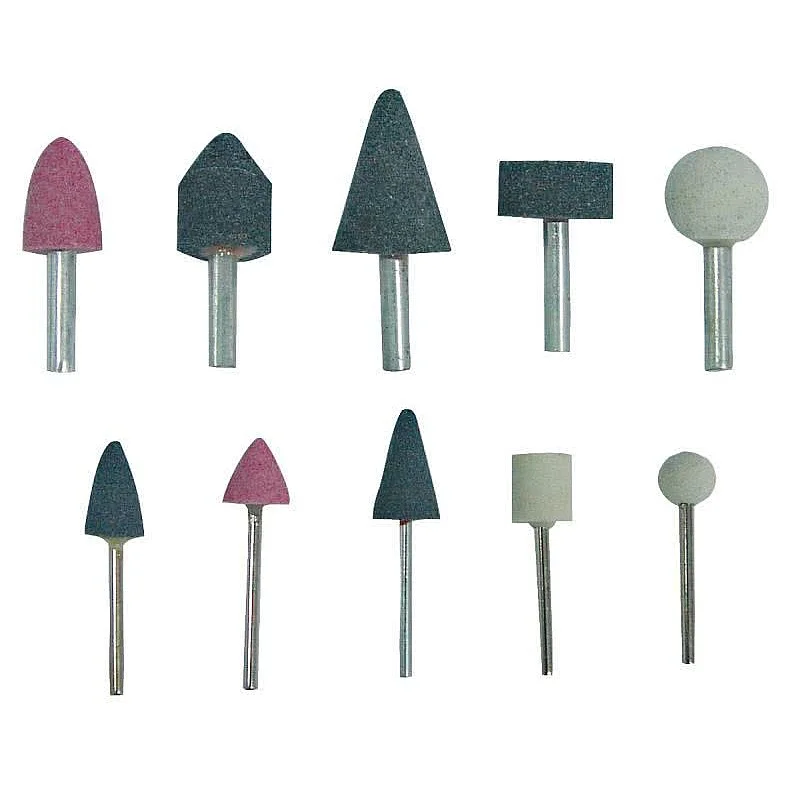 Abrazīvo galviņu kompl 10gab ar turēt. 3/6mm Abrazīvo galviņu kompl 10gab ar turēt. 3/6mm