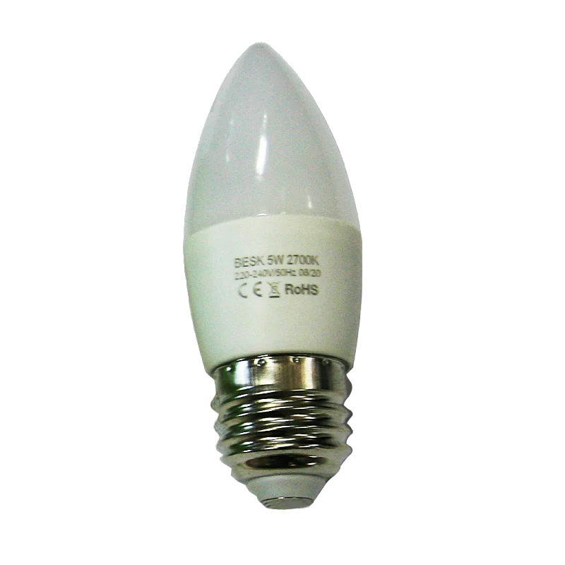 LED spuldze 5W E27 2700k