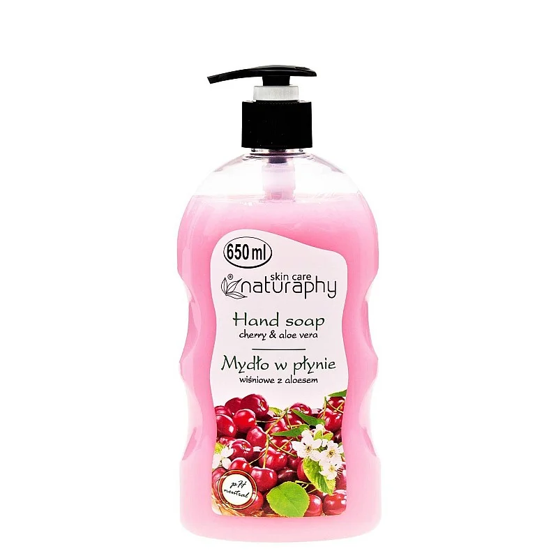 Šķidrās ziepes 650ml ķiršu un aloe vera Šķidrās ziepes 650ml ķiršu un aloe vera