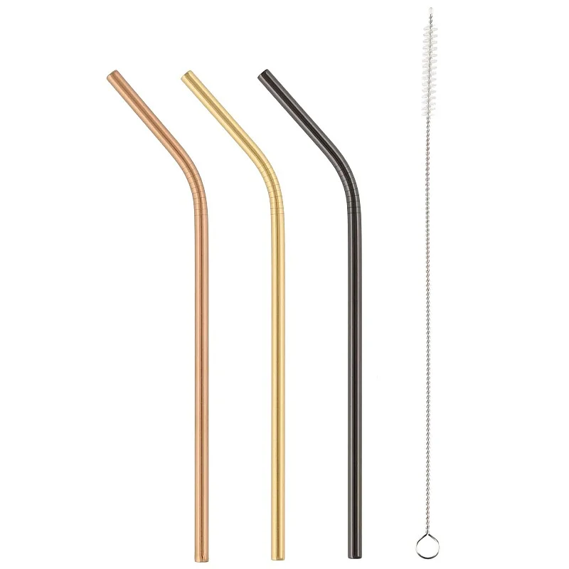 Kokteiļsalmiņi Maku 4gb+ birstīte, metāla Kokteiļsalmiņi Maku 4gb+ birstīte, metāla