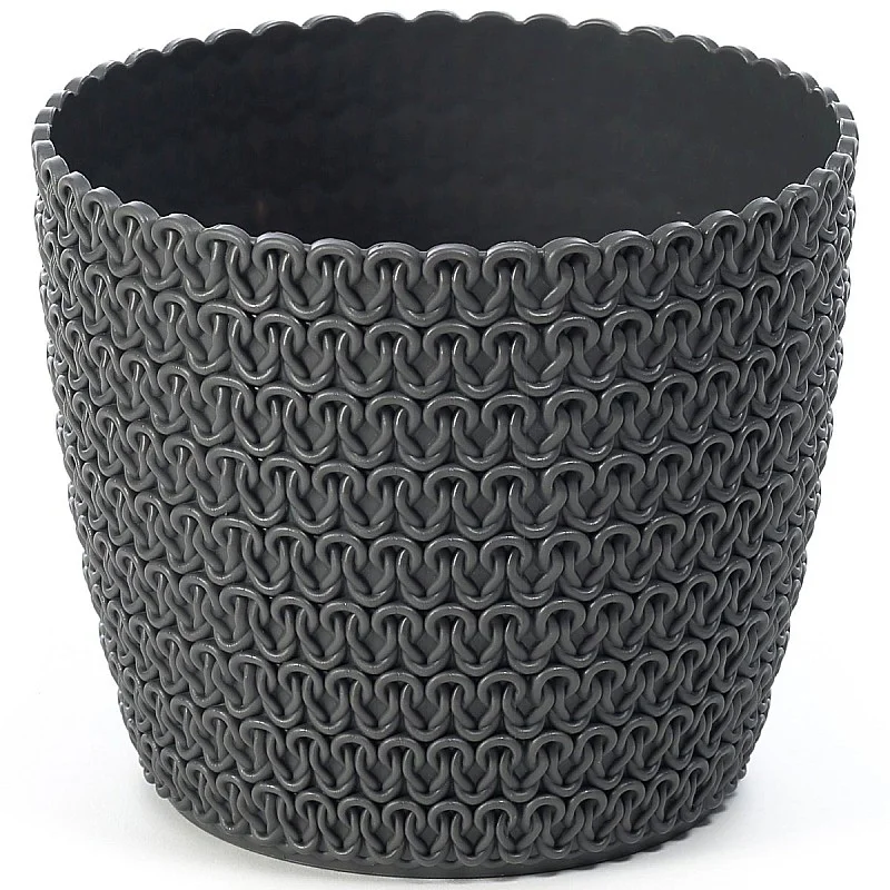 Gėlių vazonas „Magnolia Jersey“ 110x90mm, antracitas