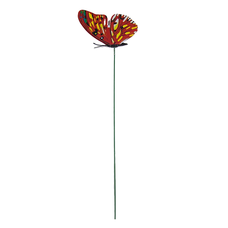 Sodo dekoras Drugelis 12cm ant pagaliuko