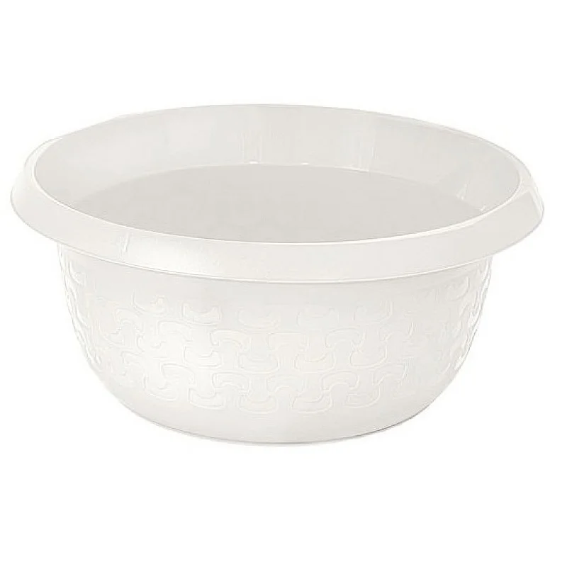 Bļoda apaļa Cotton 8L, balta