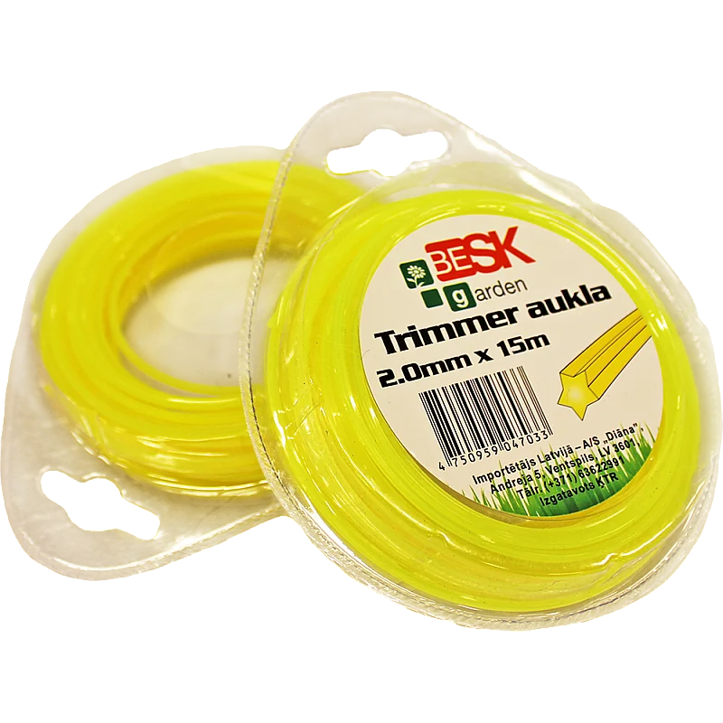 Trimmera aukla 2.0mm*15m zvaigzne