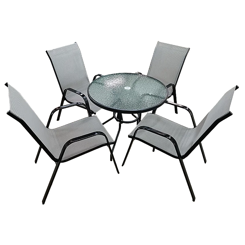 Dārza komplekts, galds ar 4 krēsliem