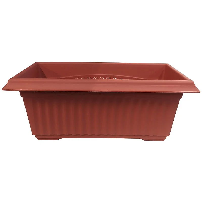 Puķu pods plastmasas 40x20x15cm, brūns Puķu pods plastmasas 40x20x15cm, brūns