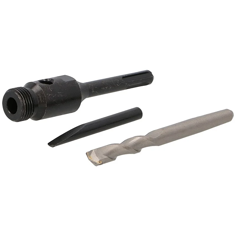 Turētājs dimanta kroņurbjiem SDS ar urbji Turētājs dimanta kroņurbjiem SDS ar urbji