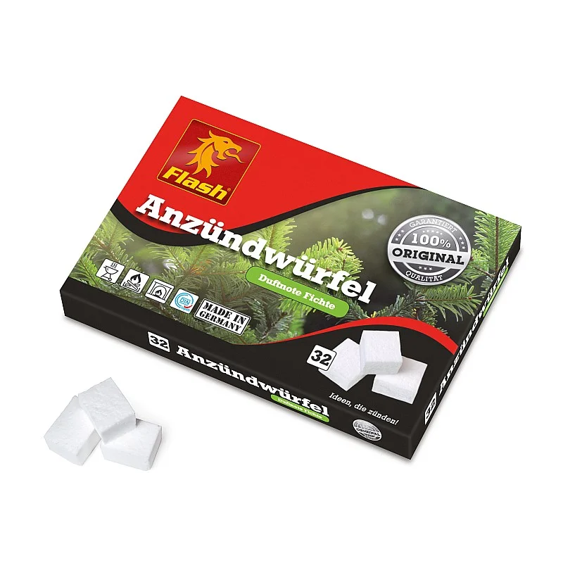 Aizdedzināšanas klucīši balti 32gb