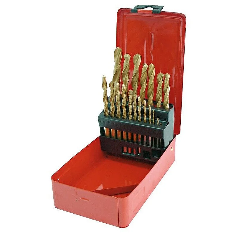 Urbju komplekts metalam HSS-TIN 1-10mm 19gb