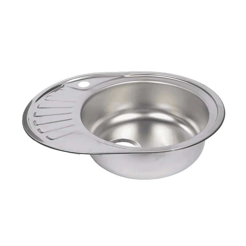 Virtuves izlietne 45x57cm, iegr., labā, ar sifonu