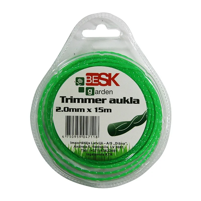 Trimmera aukla 2.0mm*15m twist