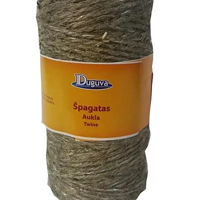 Iepakota lina aukla ar sintētisku diegu