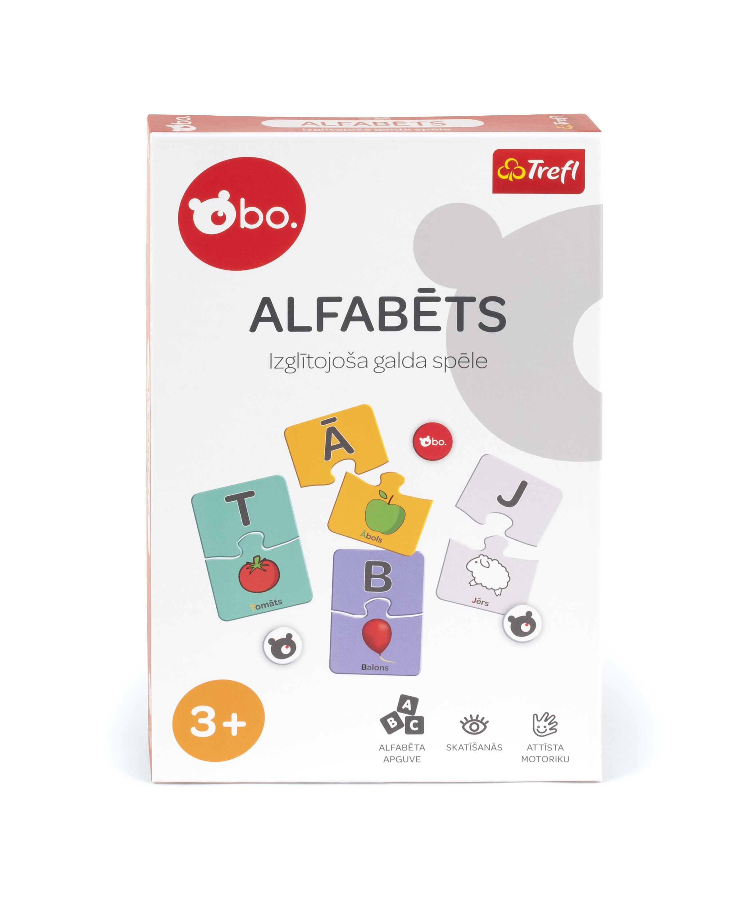 bo. Educational board game Alphabet (In Latvian lang.)