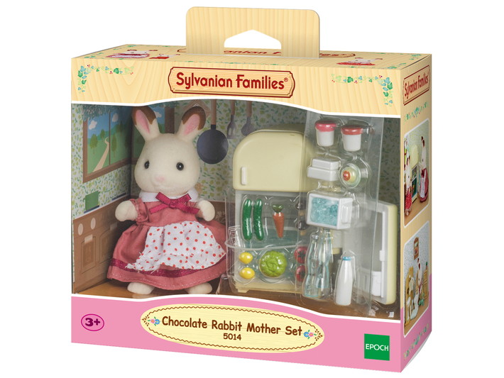 SYLVANIAN FAMILIES Chocolate Rabbit Mother & Fridge