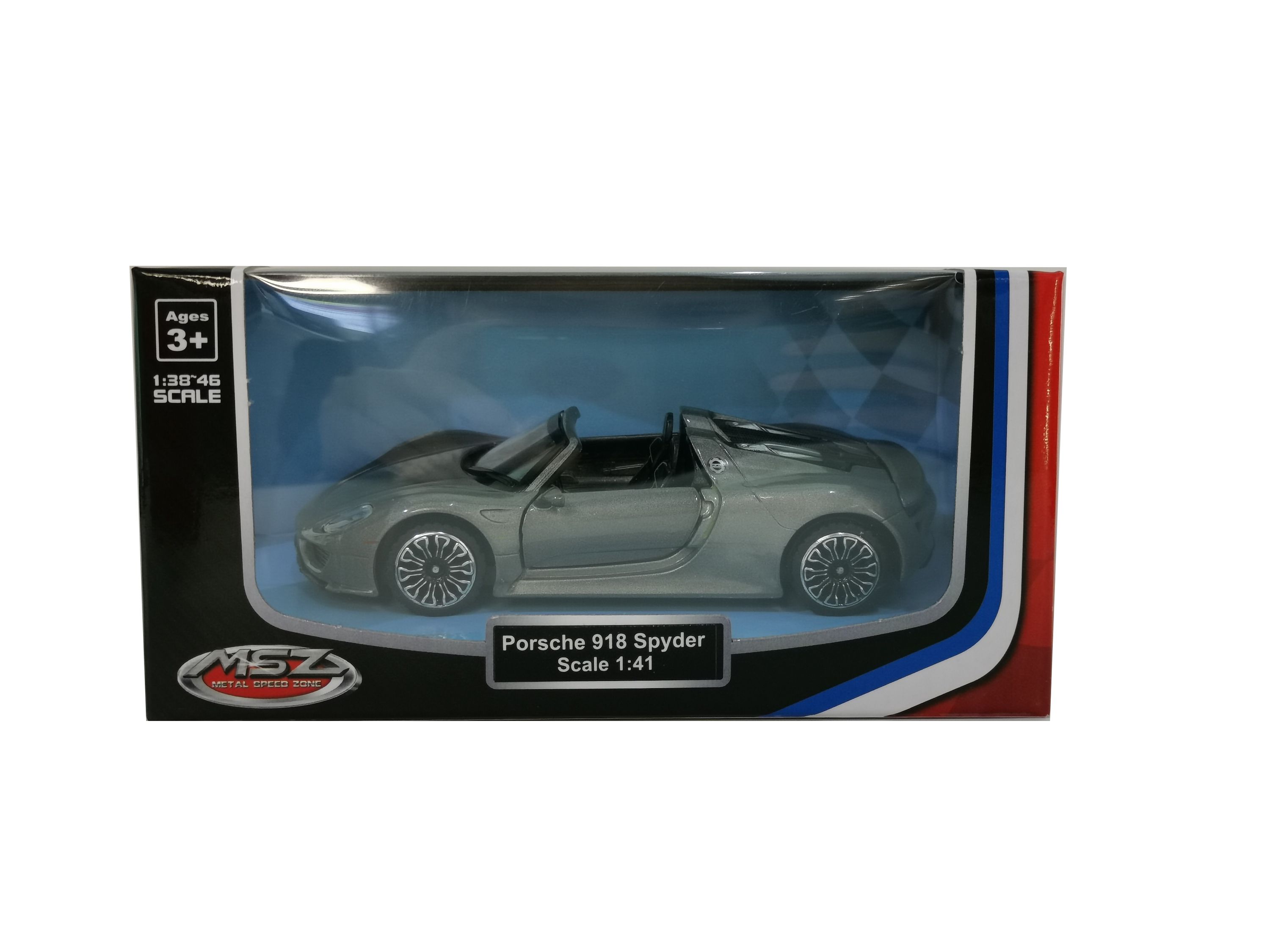 MSZ metallist mudelauto Porsche 918 Spyder, skaala 1:41