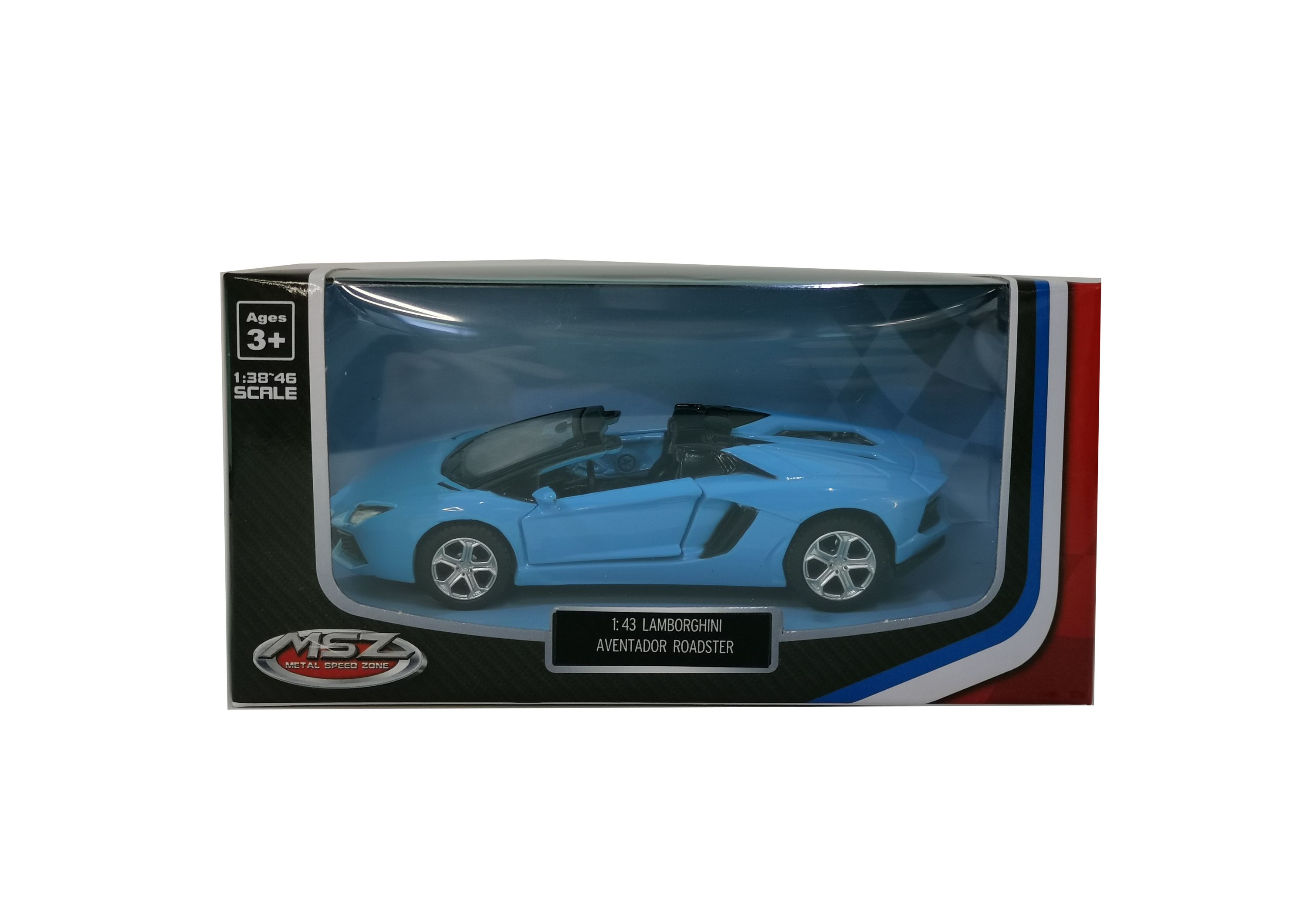 MSZ metallist mudelauto Lamborghini Aventador Roadster, skaala 1:43