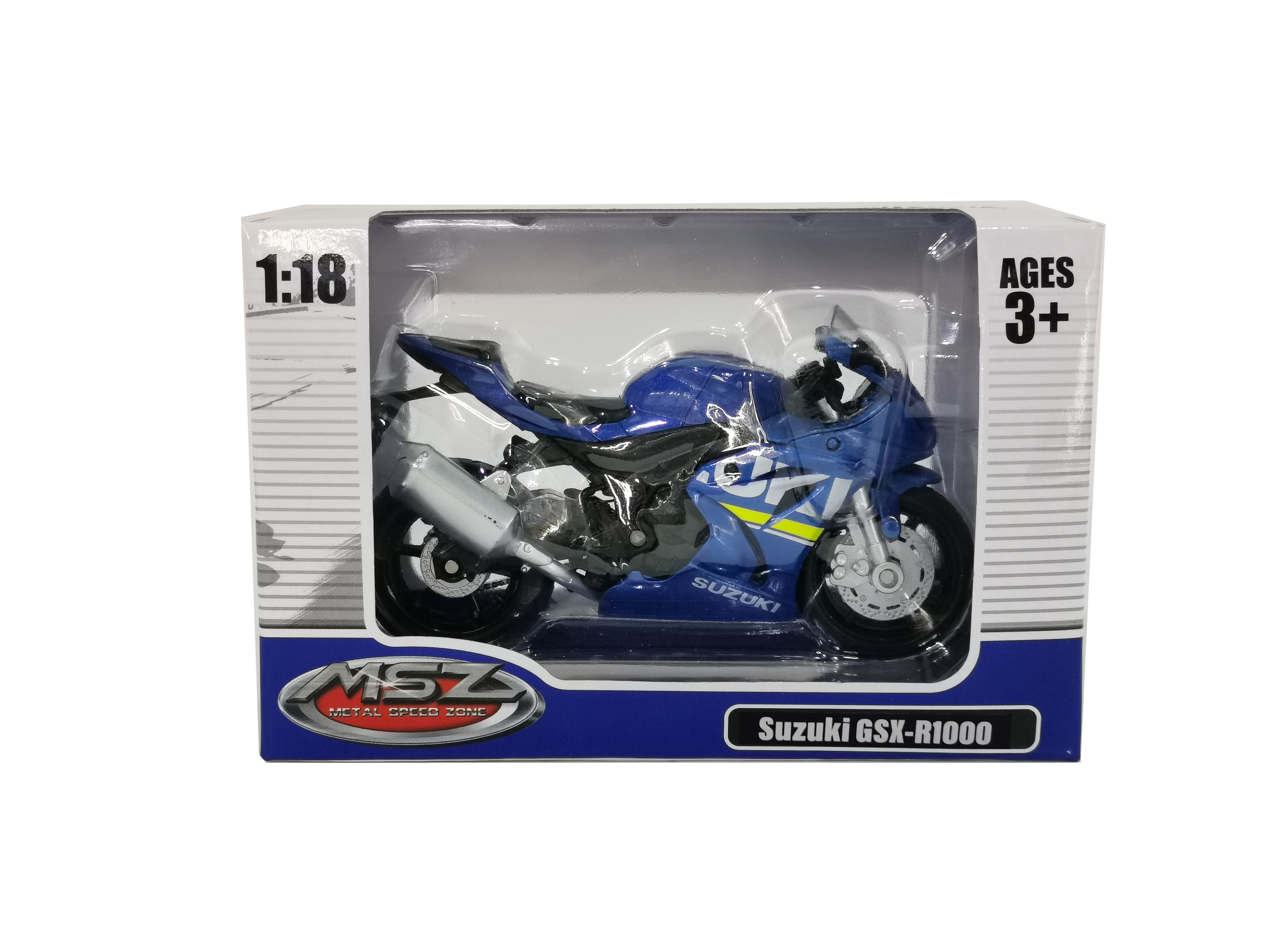 MSZ Miniatūrais modelis - SUZUKI GSR-R1000, mērogs 1:18