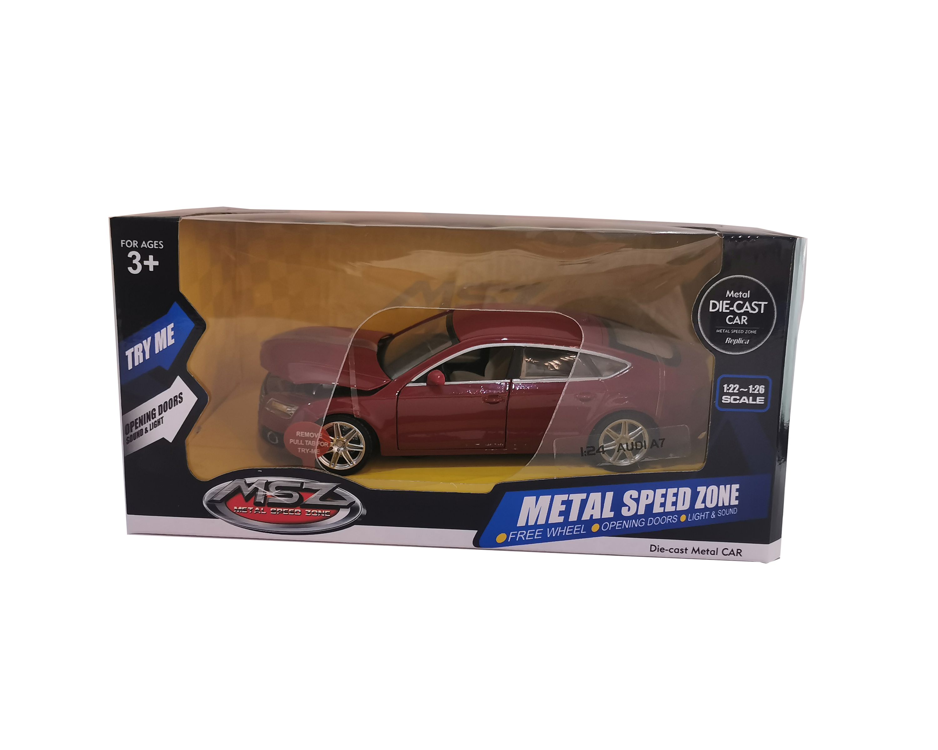 MSZ Die-cast model Audi A7, scale 1:24