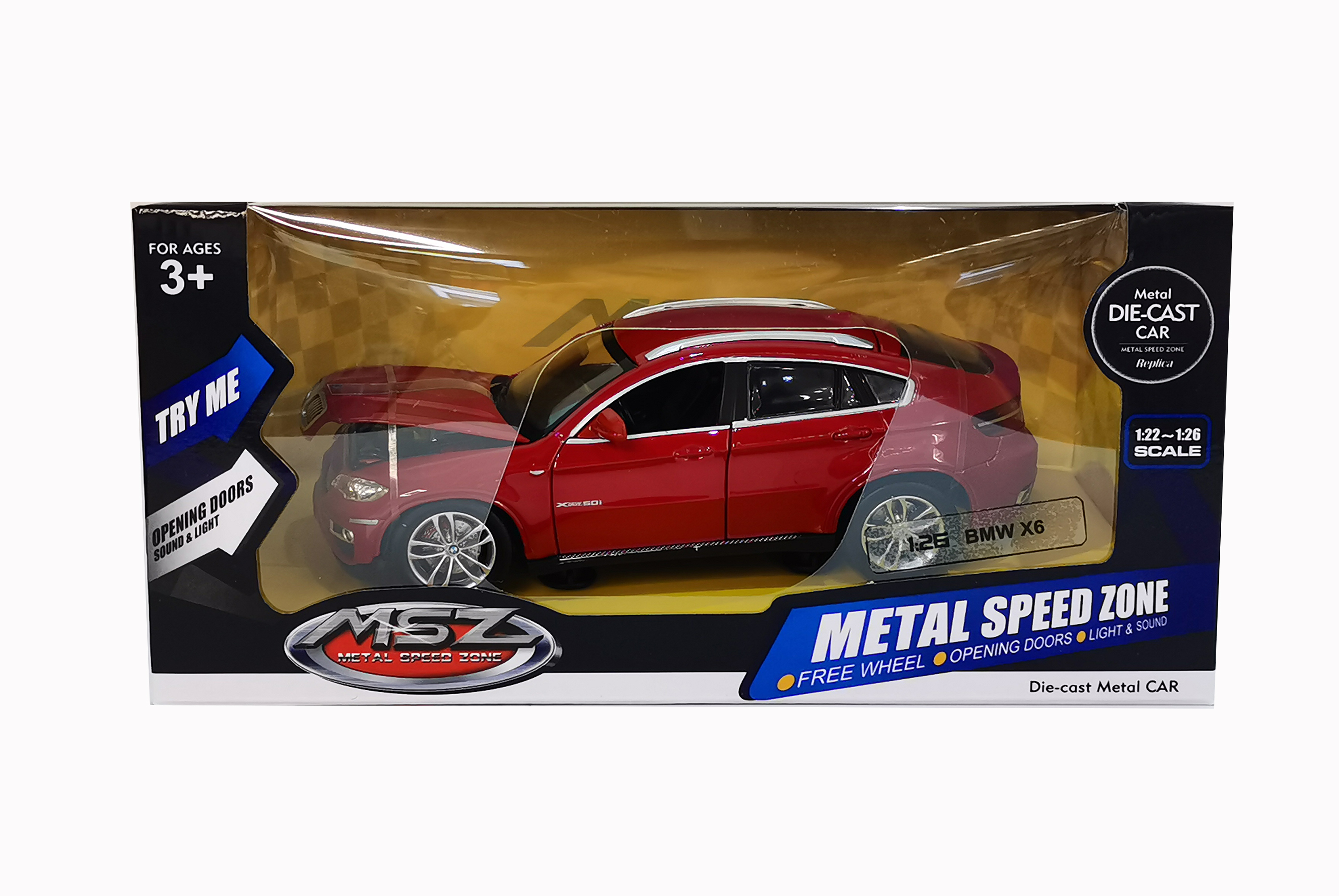 MSZ Die-cast model BMW X6, scale 1:26