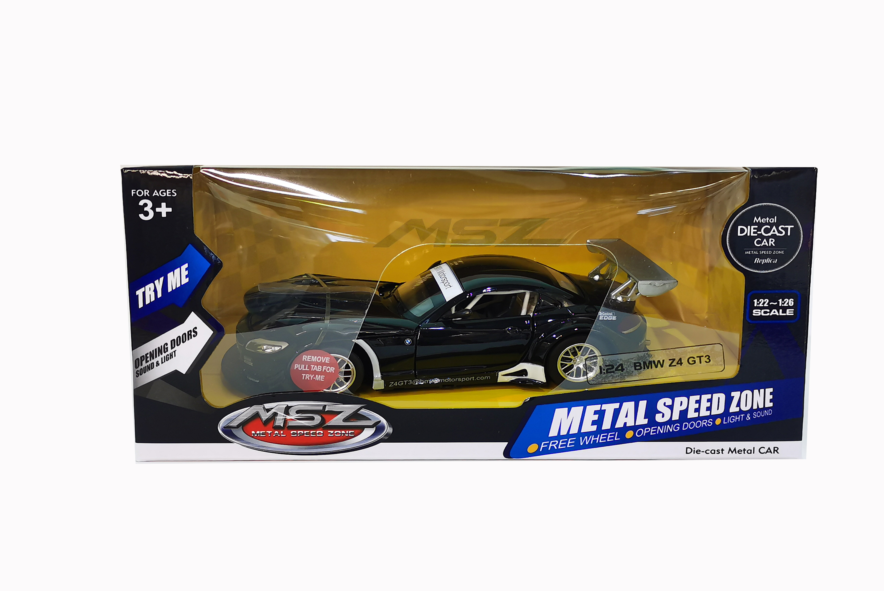 MSZ Miniatūrais modelis - BMW Z4 GT3, mērogs 1:24