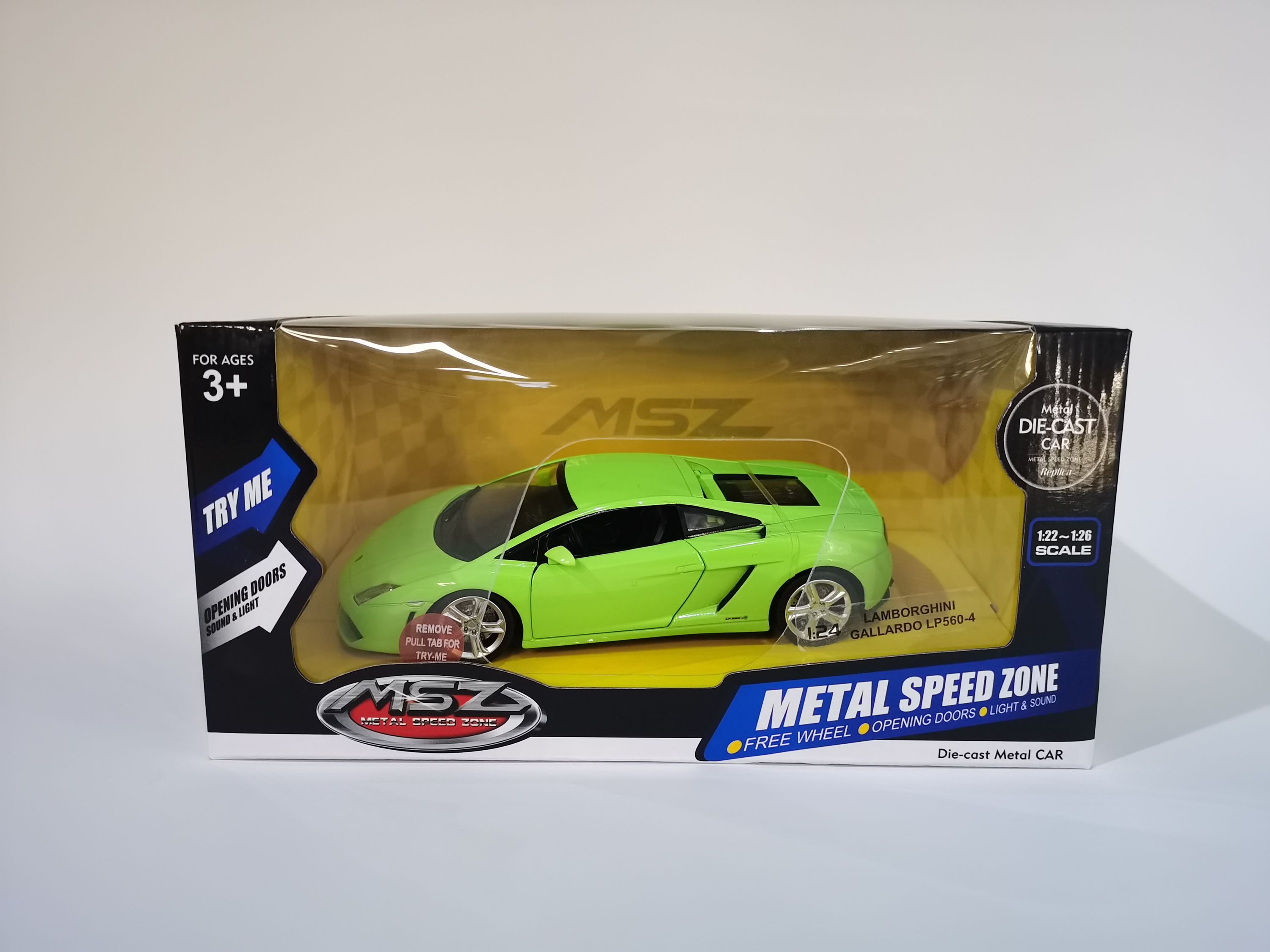 MSZ metallist mudelauto Lamborghini Gallardo LP560-4, skaala 1:24