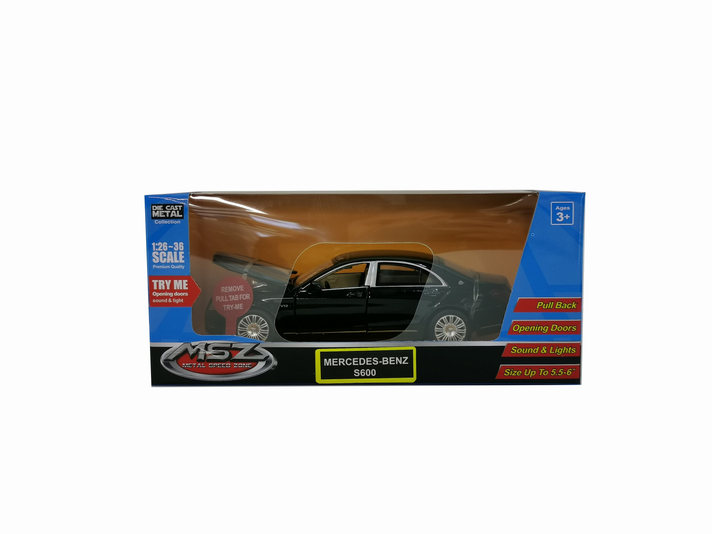 MSZ Die-cast model Mercedes-Benz S600, scale 1:32