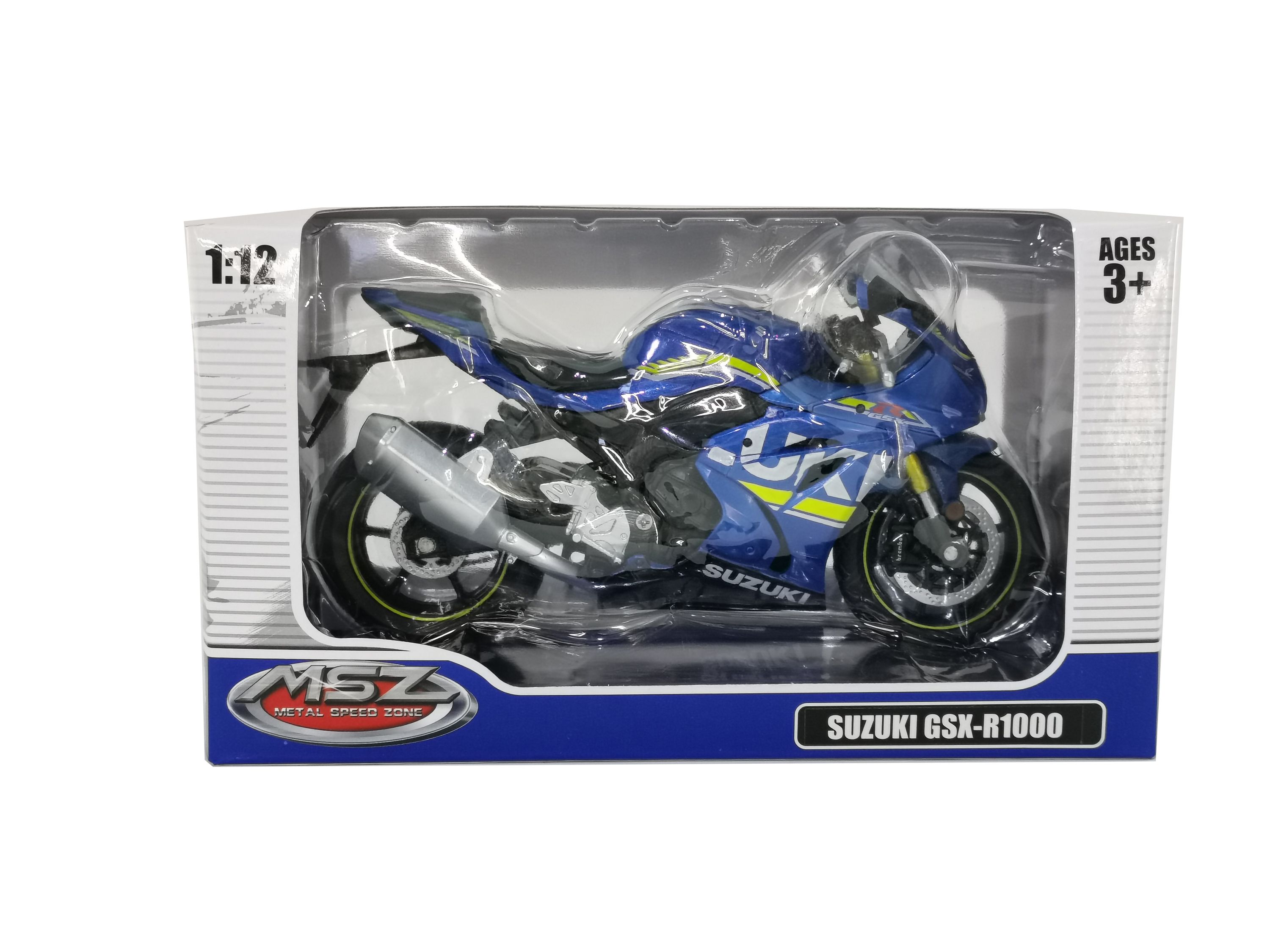 MSZ Die-cast model SUZUKI GSR-R1000, scale 1:12